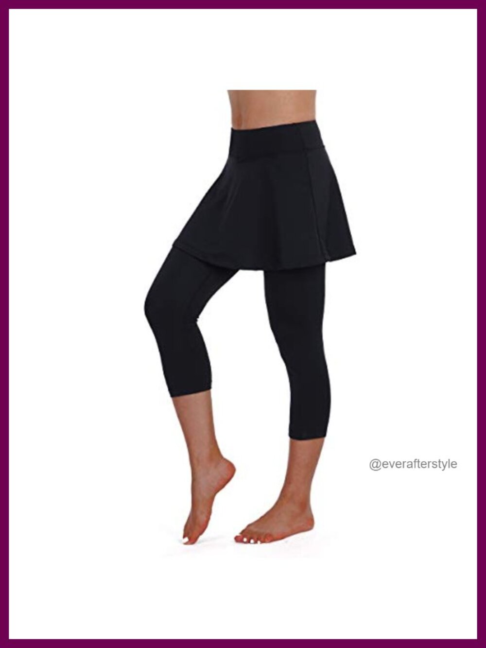 Skirted Leggings with Pockets for Tennis Pickleball Golf Active Women High Waist